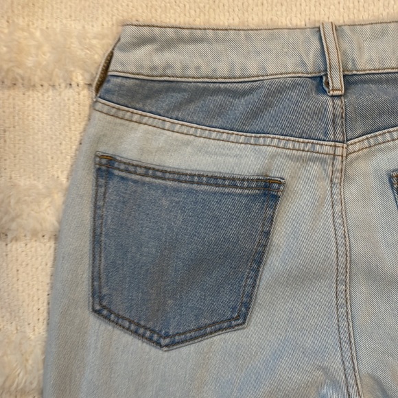 PacSun Eco hopper patchwork mom jeans high rise raw cut hem denim Womens size 24 - Picture 13 of 16